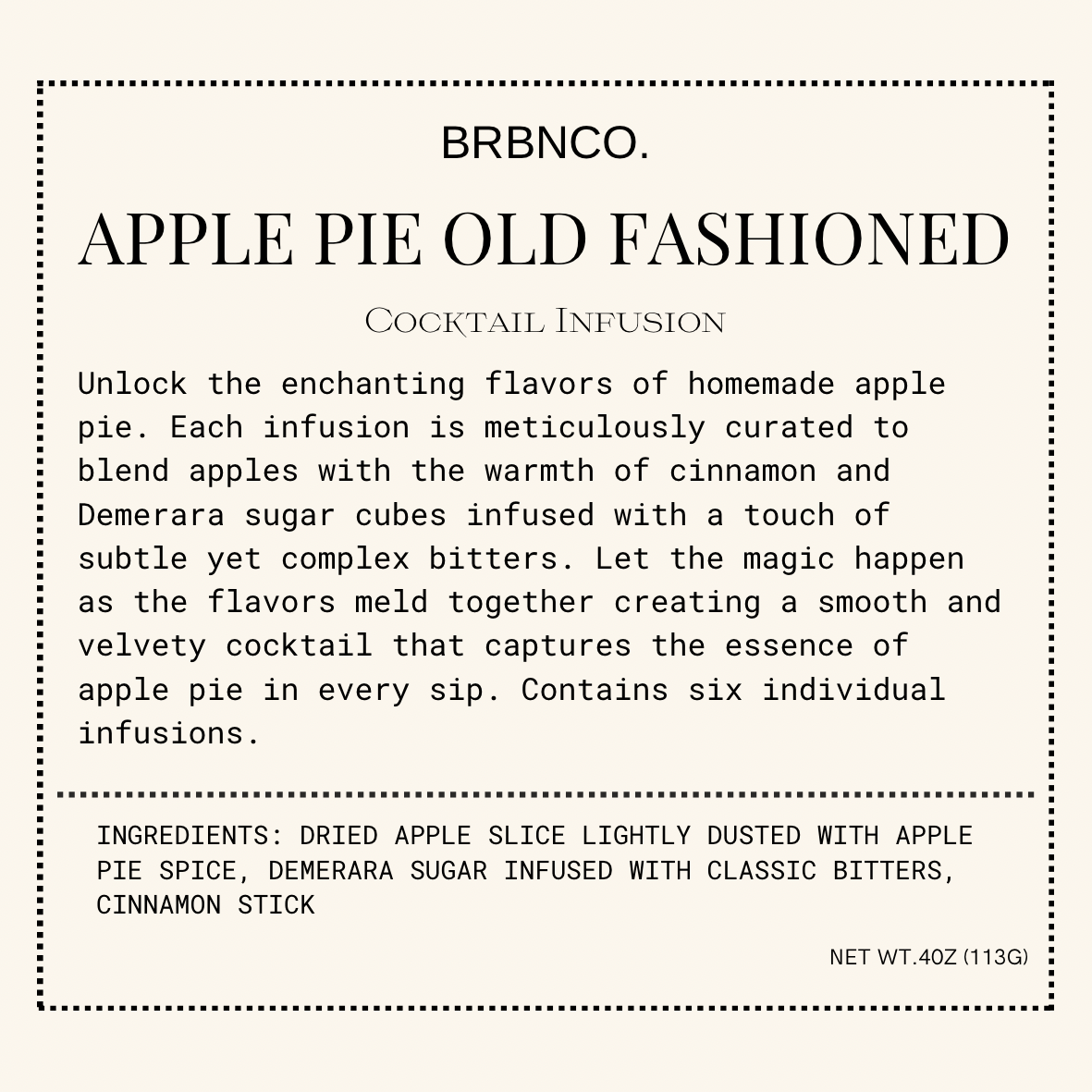 Apple Pie Old Fashioned